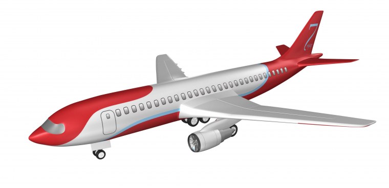 Самолет на белом фоне для детей