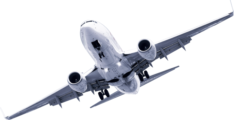 Самолет на прозрачном фоне