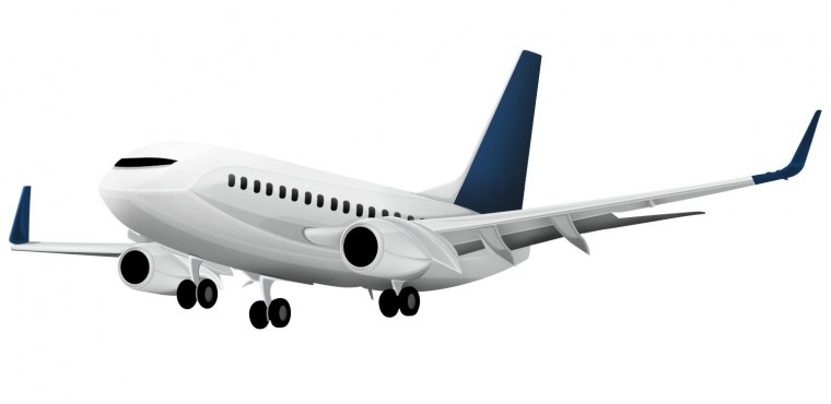 Самолет без фона