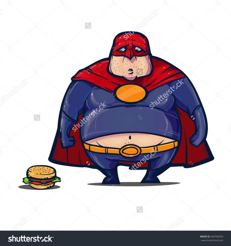 Смешной Супермен арт