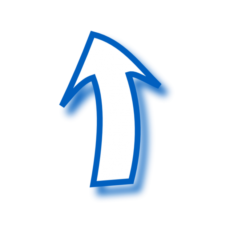 Неоновая стрелка вниз