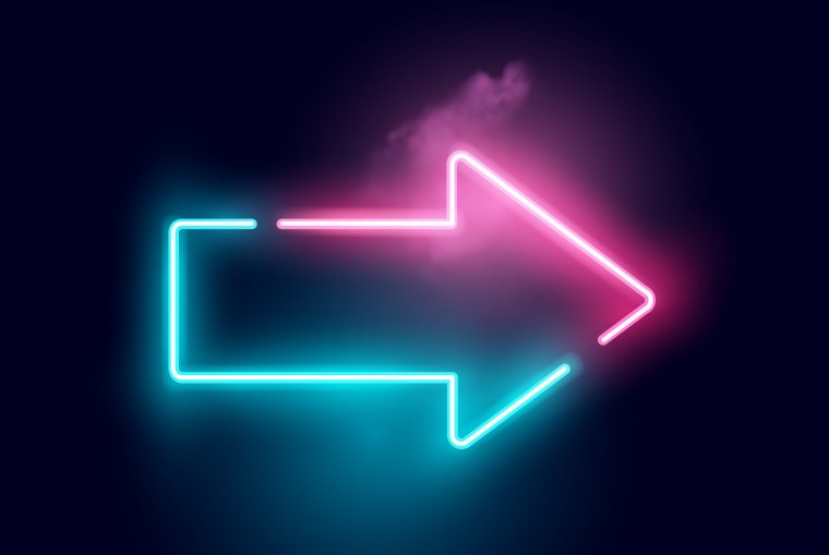 Стрелка неон