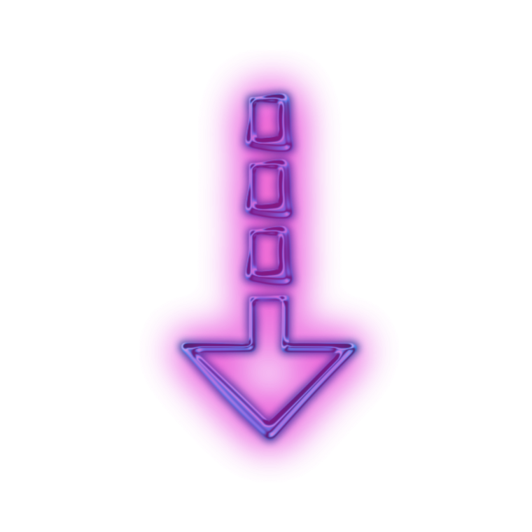Стрелочки вверх Неоновые