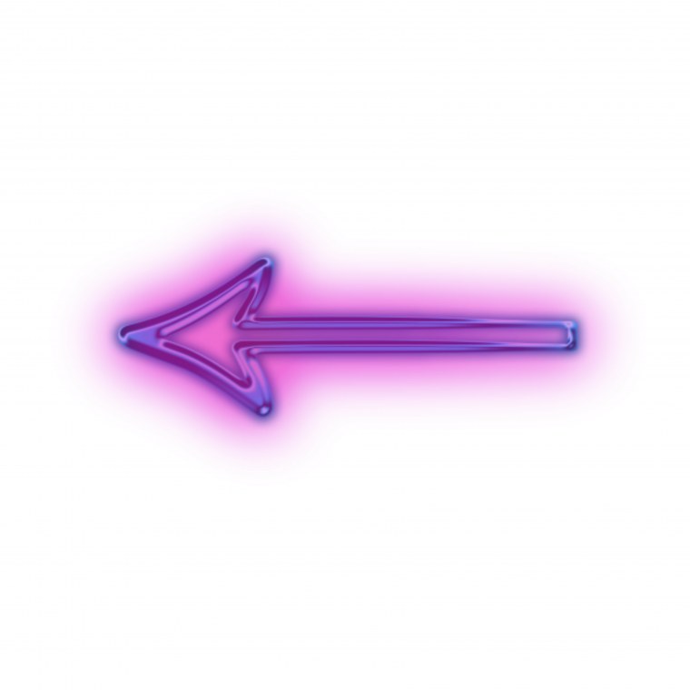 Фиолетовая стрелка на прозрачном фоне