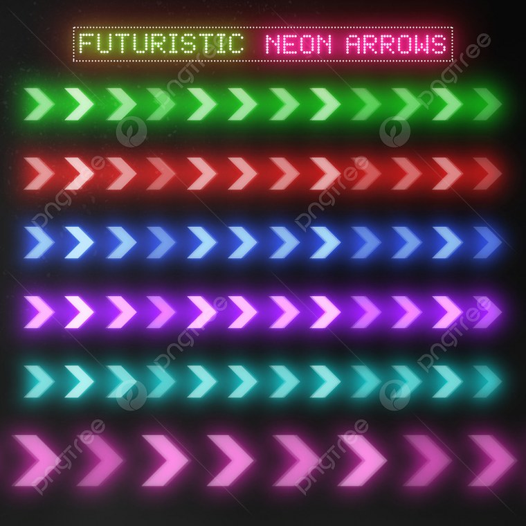 Неоновые стрелки