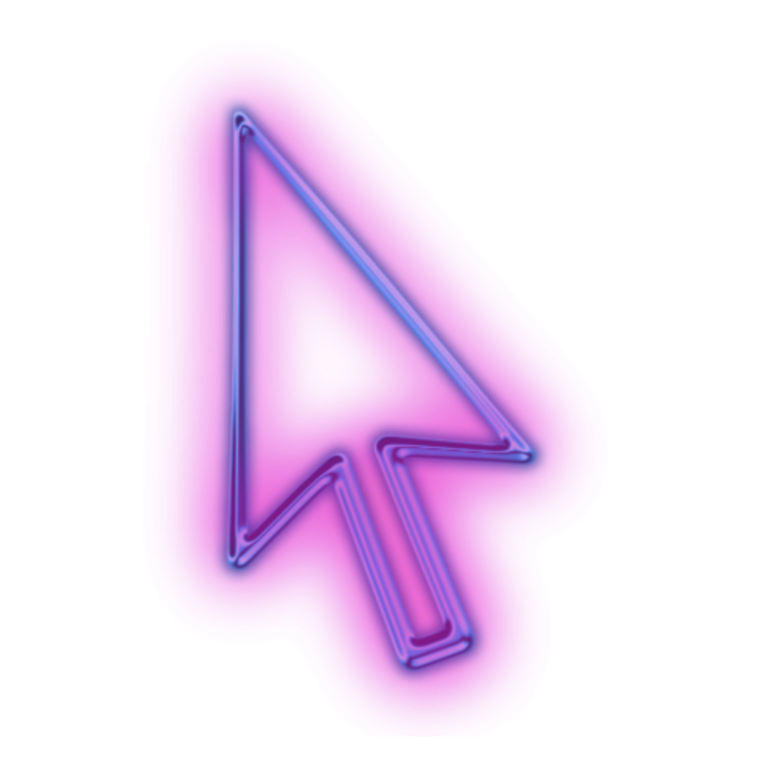 Неоновый указатель мыши