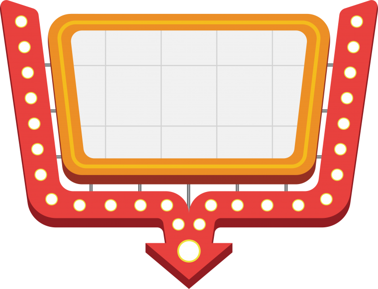 Неоновая стрелка PNG