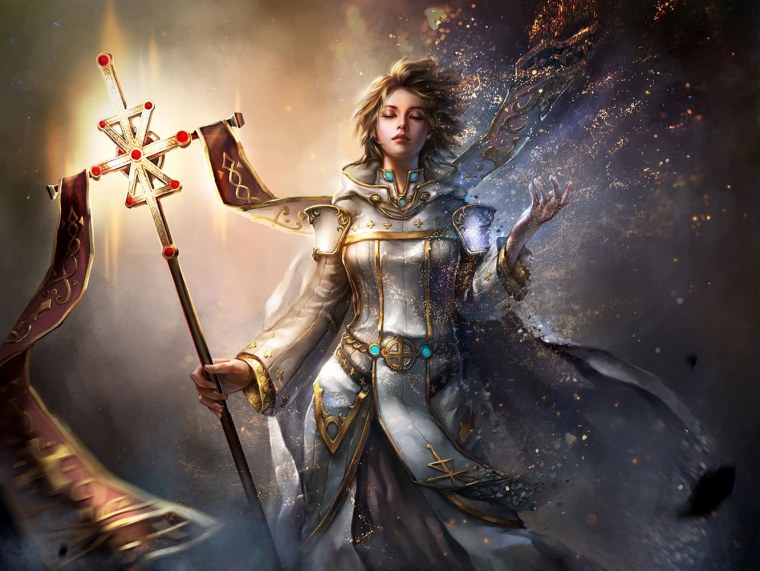 Хилер Жрец арт фэнтези