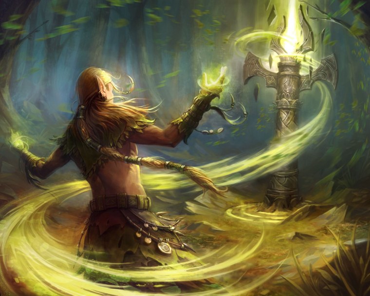 Эльф маг арт