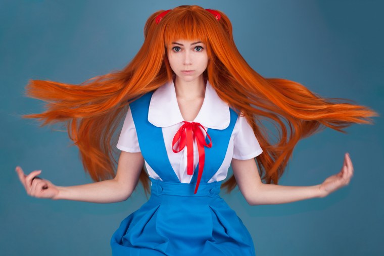 Парик на аску Евангелион