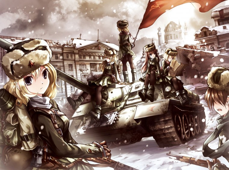 Аниме танкистки girls und Panzer