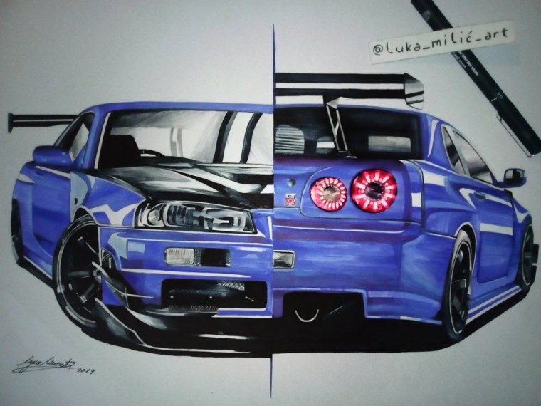 Nissan Skyline r34 Art