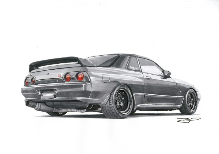 Nissan Skyline r34 чертеж