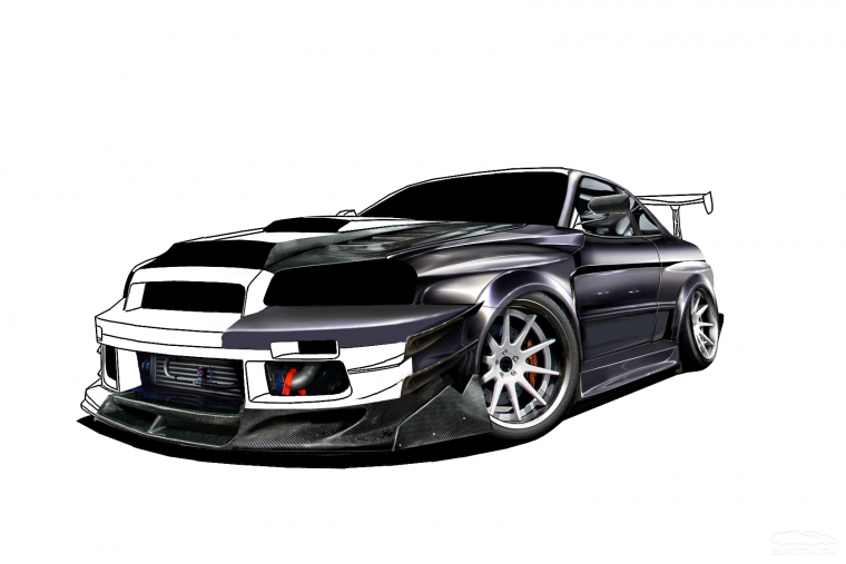 Nissan Skyline r32 раскрасить