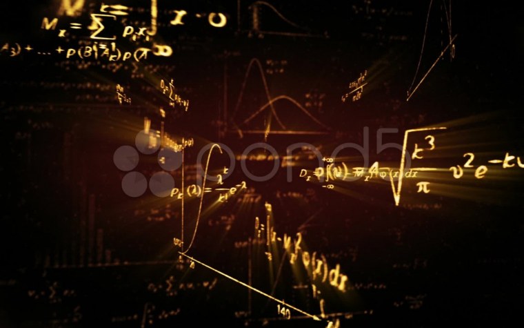 Компьютерные формулы на черном фоне
