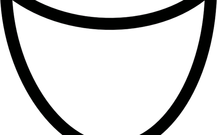 Рот для снеговика трафарет