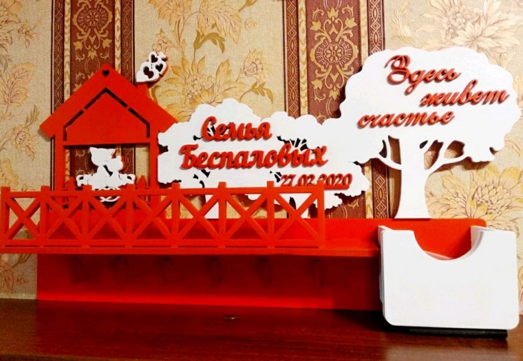 Счастье в дом надпись