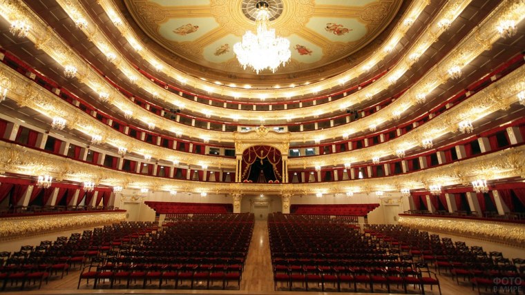 Государственный Академический большой театр России внутри