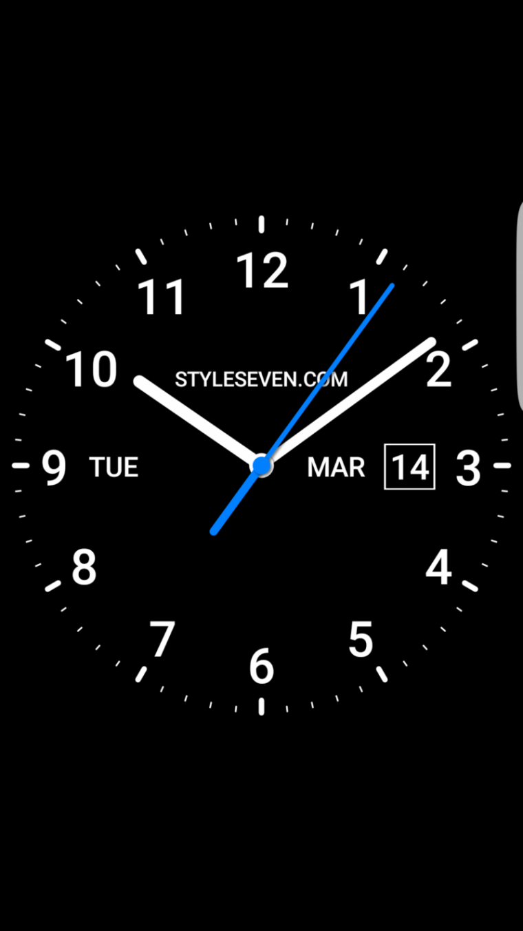 Заставка часы