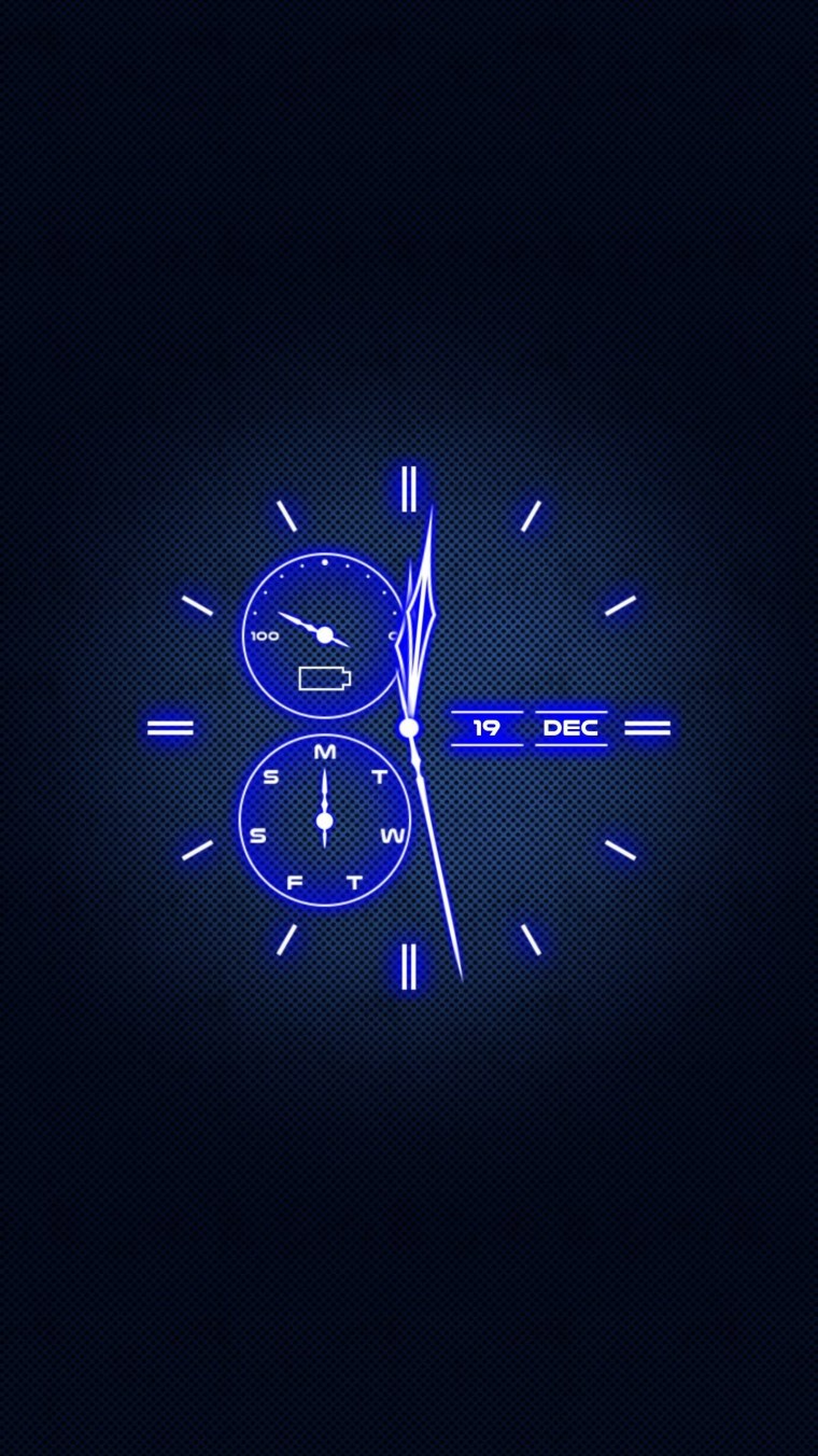 Стильные часы на заставку