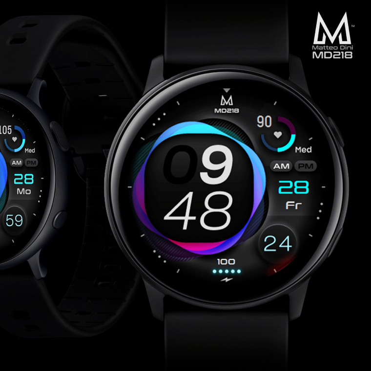 Экран блокировки с часами