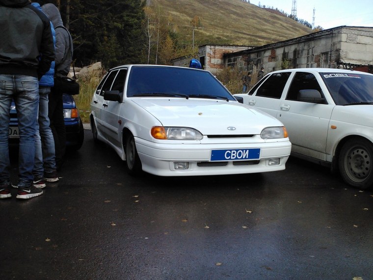 ВАЗ 2114 С мигалками чернай