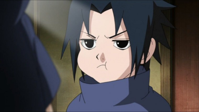 Обиженный маленький Саске