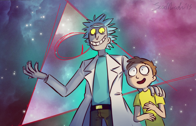 Рик и Морти арт