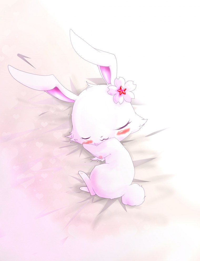 Милые мультяшные кролики