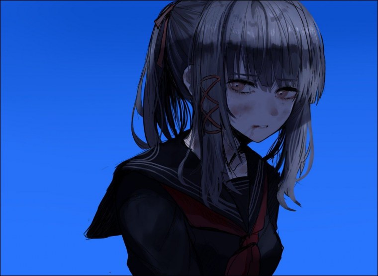 Грустное аниме темное