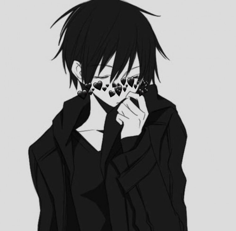 Аниме пацан черный