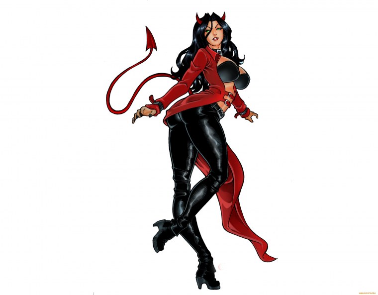 Девушка черт