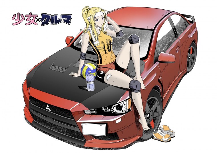 Mitsubishi Lancer Evolution x anime