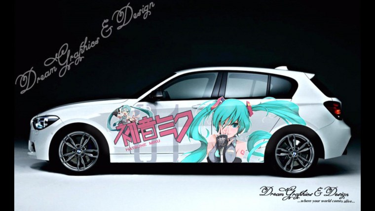 Аниме винил на борта авто