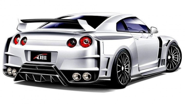 Nissan Skyline r35 GTR vector