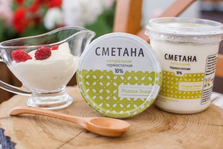 Творог со сметаной