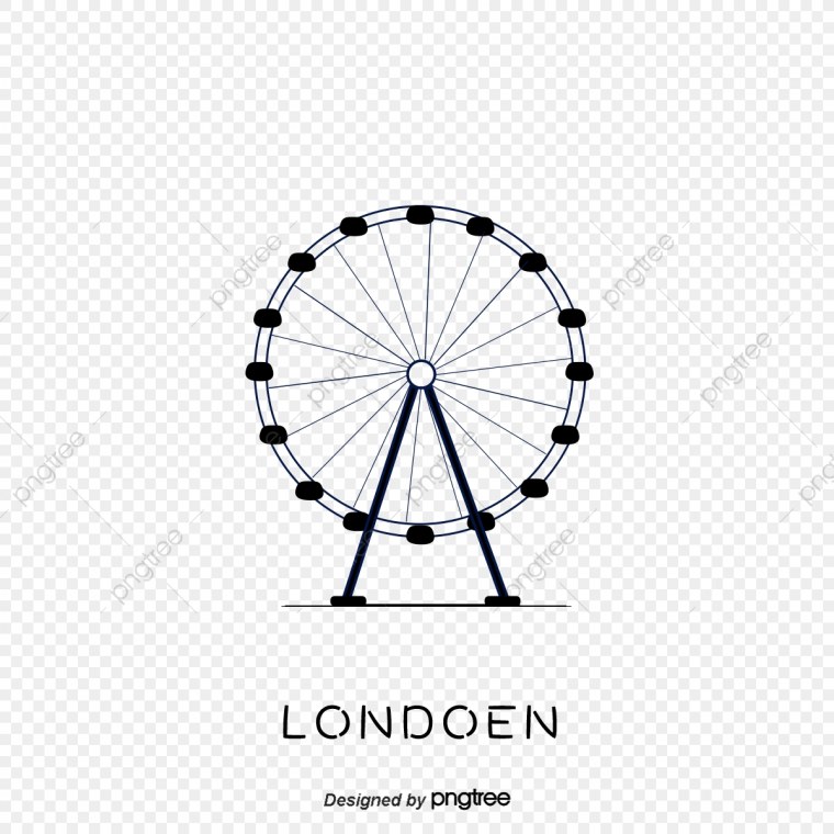 Колесо обозрения вектор