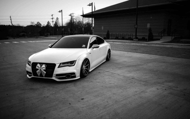 Ауди а7 белая обои