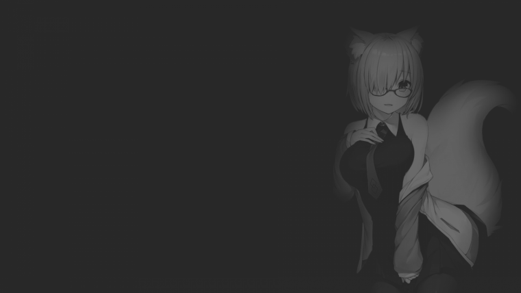 Аниме обои серые