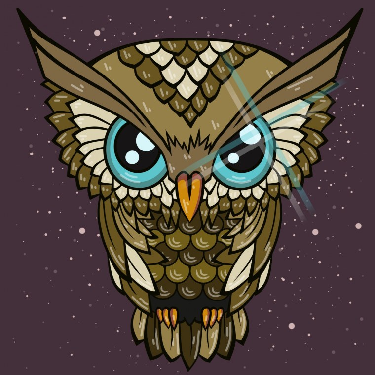 Сова арт