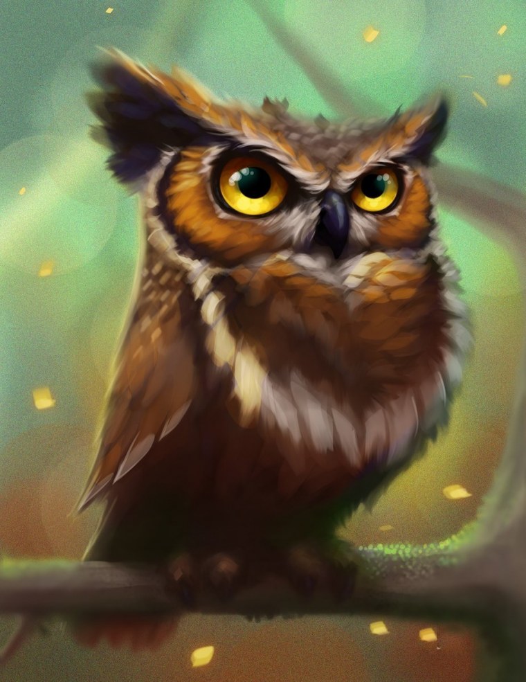 Сова мультяшная