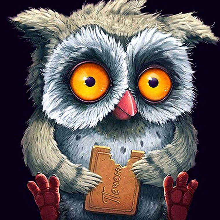 Совенок в очках