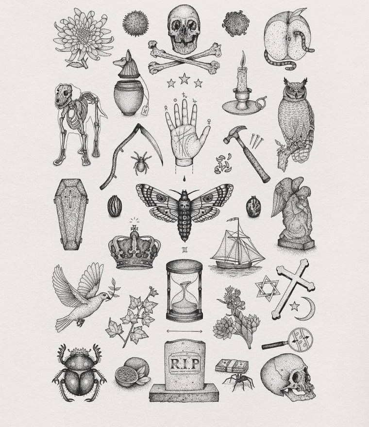 Эскизы маленьких татуировок для девушек