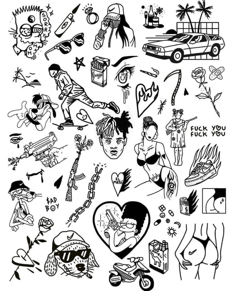 Тату эскизы любовь