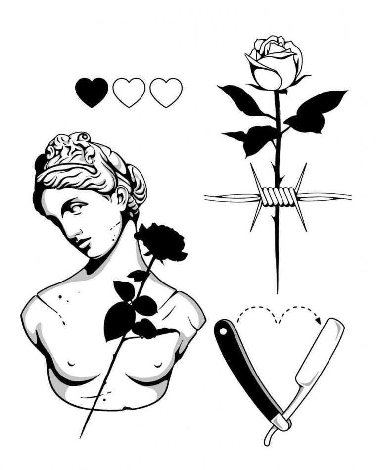 Эскиз маленькой тату