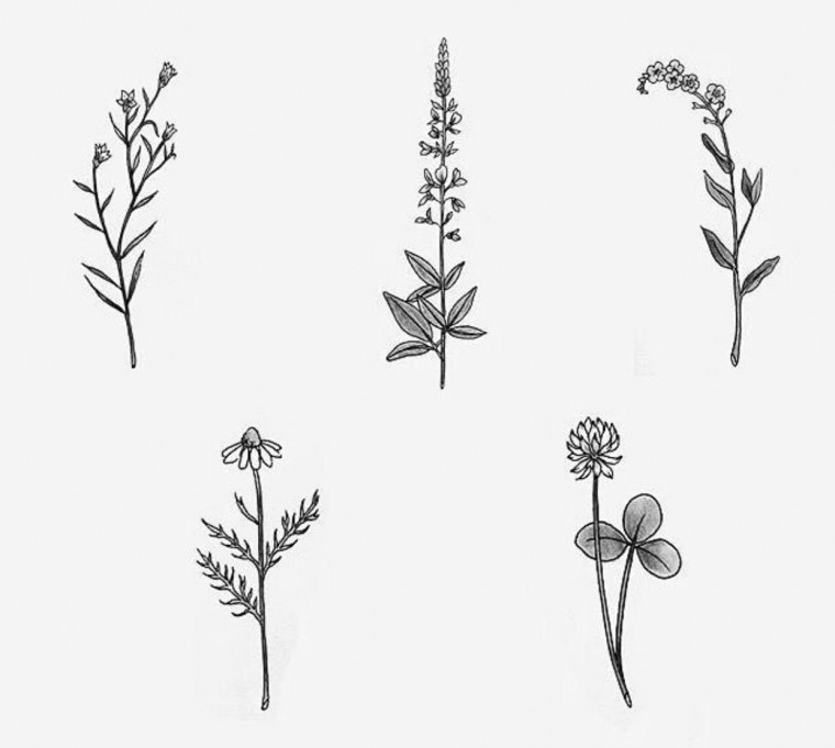 Облако тату Минимализм