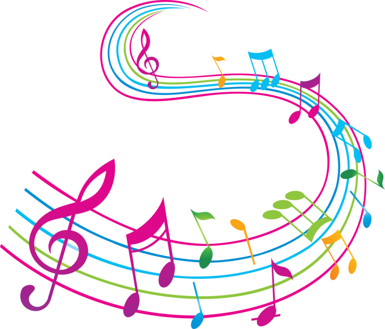 Нотки на прозрачном фоне