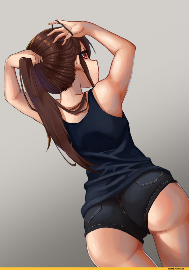 Арты девушек сзади