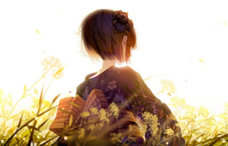 Аниме со спины