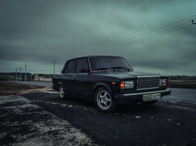 Жига белая ВАЗ 2107